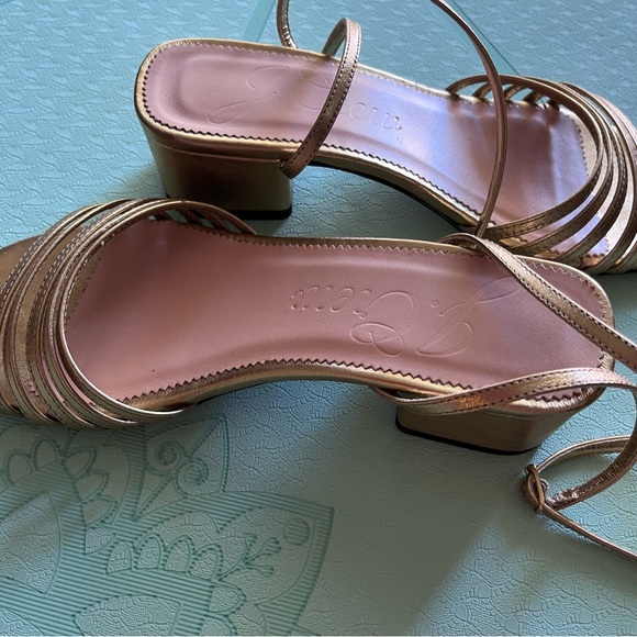 JCrew gold sandals - dress shoes - Picture 3 of 5